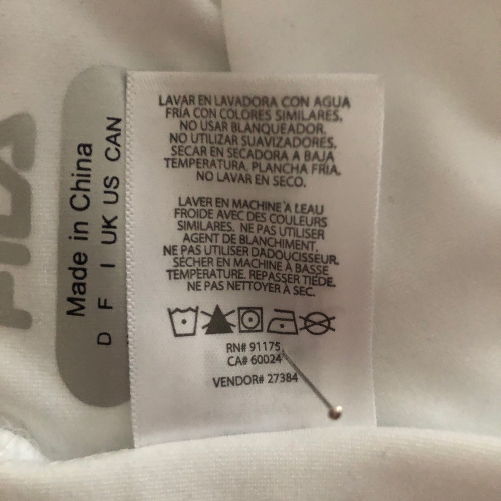 FILA White Pleated Skort Size Large NWOT - Picture 10 of 11